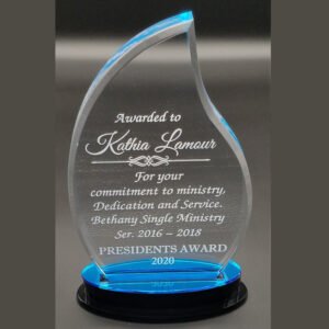 1a Personalized Engraved Award Acrylic Trophy